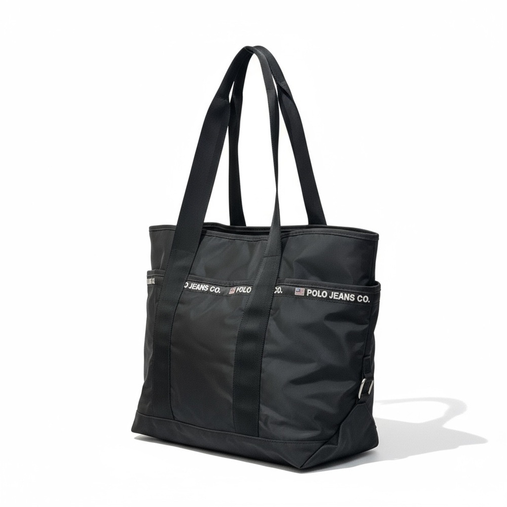 🖤 Polo Jeans Co. by Ralph Lauren Black Nylon‎ Tote Bag 🏷️